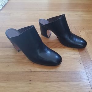 Rachel Comey Black Leather Mules